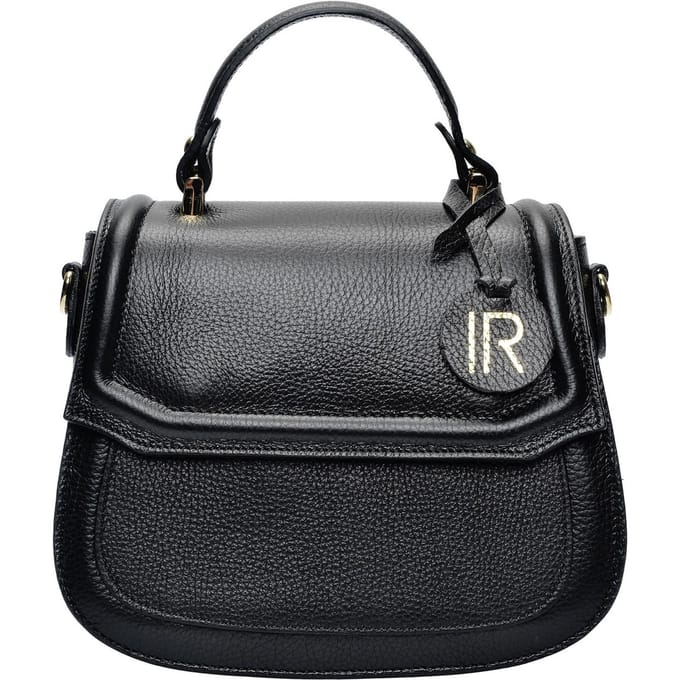 Isabella Rhea Zwart Rundleer Tas