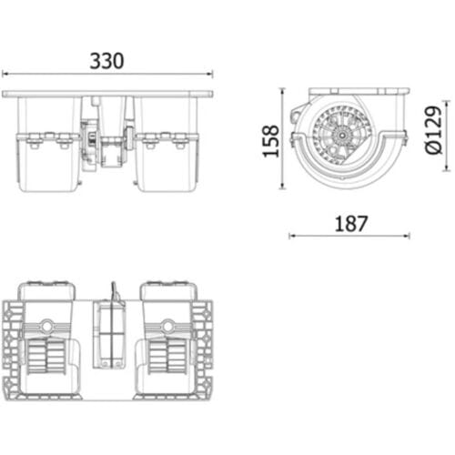 Binnenventilator MAHLE AB 350 000P