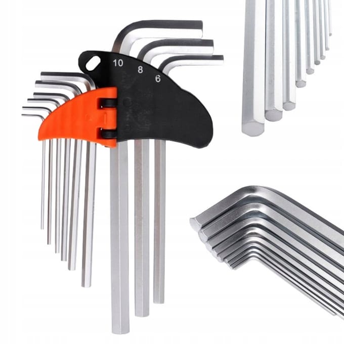 Kraft&Dele Inbusset HEX 9-delig Lang KD11932 CRV Staal