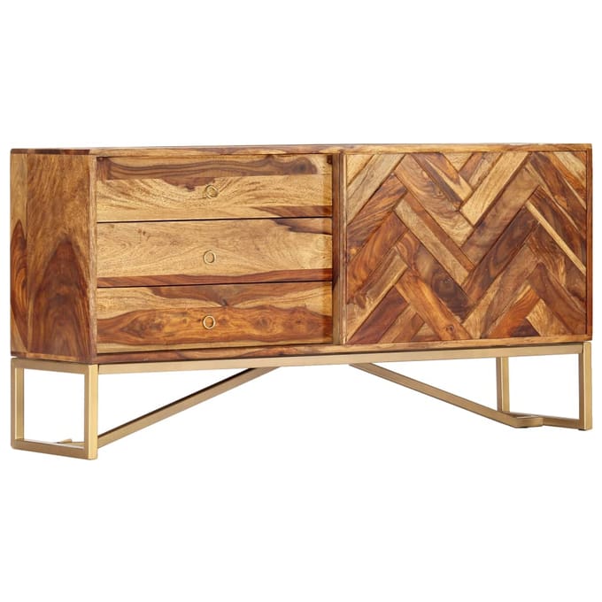 vidaXL Dressoir 118x30x60 cm massief acaciahout