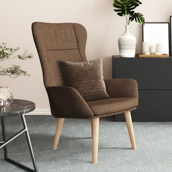 vidaXL - Relaxstoel - stof - bruin