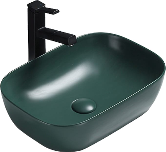 Mexen Rita opbouw wastafel 45 x 32 cm, donkergroen mat - 21084547