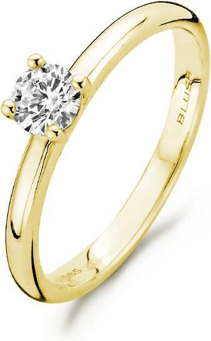 Blush Ring 1132YZI -  Geel Goud (14Krt.) met Zirconia