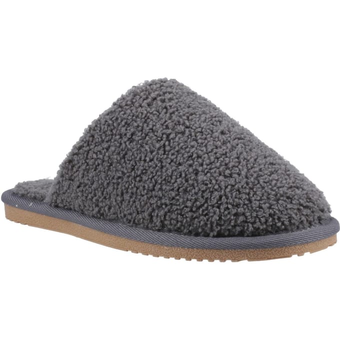 Hush Puppies Joanna Textiel Dames Charcoal Slippers
