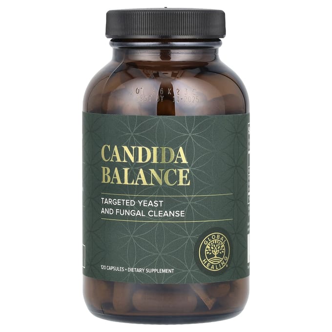 Global Healing, Candida Balance, 120 capsules
