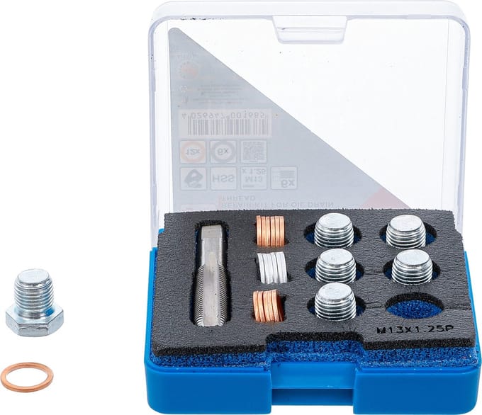 BGS Reparatieset voor olieaftap schroefdraad M13 x 1,25 mm