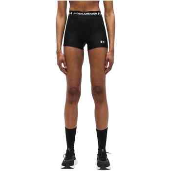 Under Armour HeatGear Shorty-BLK Dames Sportbroek - Ultimate Zwart - Wit