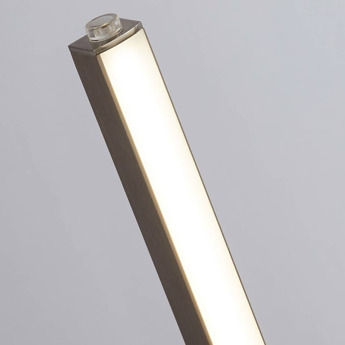 Searchlight Tribeca LED tafellamp, zilver/opaal wit, metaal, CCT, 50 cm