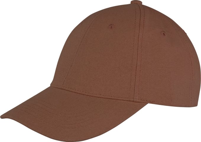 Result Memphis Brushed Cotton Low Profile Cap RH81 - Chocolate Brown - One size