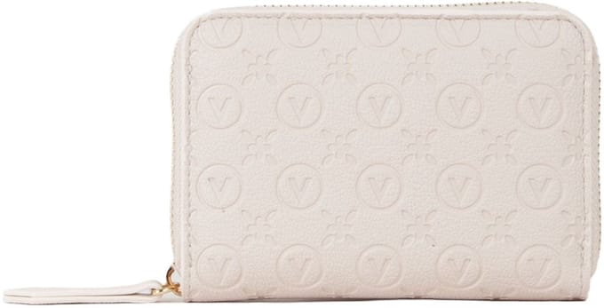 VALENTINO portemonnee Samba Re Zip Around Wallet Ecru beige