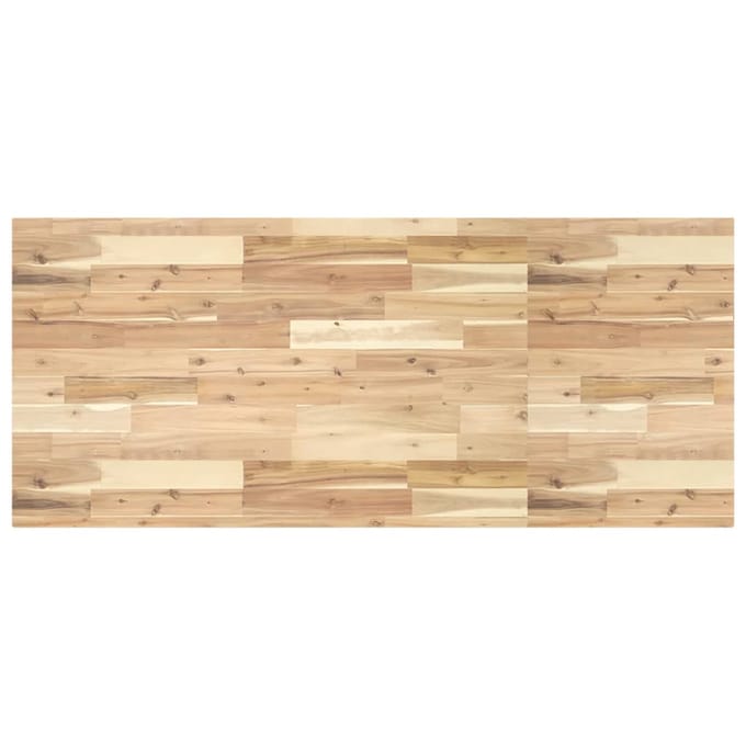 vidaXL - Wastafelblad - 120x60x4 - cm - onbehandeld - massief - acaciahout