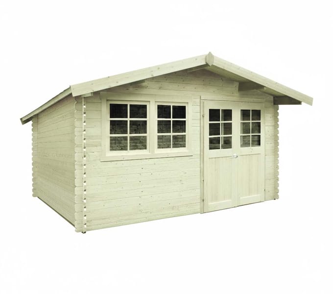 Solid Superia Traditional Visp Tuinhuis - Vurenhout - Geïmpregneerd - 418x388cm