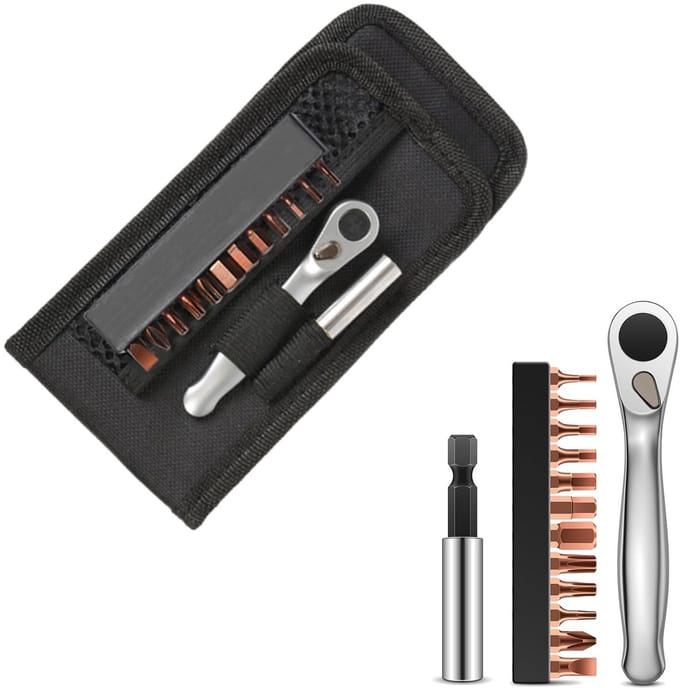 Dailygoods- Fietsreparatiekit 14 Stuks - Mini Ratelset