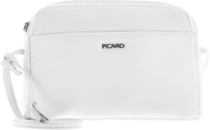 PICARD Leren Schoudertas Handtas Really Hand Bag White Lily Wit