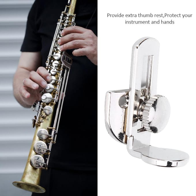 Klarinet Duimsteun Zilver Vingersteun Witte Hoed Muziekinstrument Accessoires white
