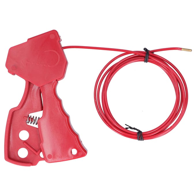 Kabel Lockout Hoge Temperatuurbestendigheid Corrosiebestendig Nylon Verstelbaar Veiligheidskabelslot red