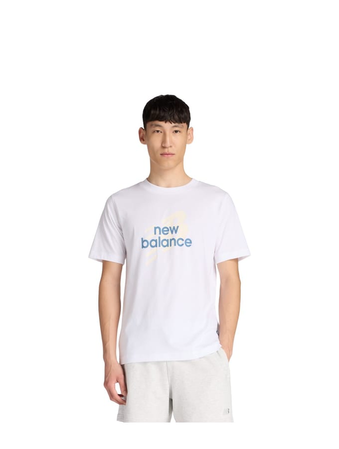 New Balance - Anglar Logo T-shirt Wit M