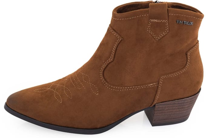 Damesschoenen Tom Tailor Stiefelette Damen Cognac Bruin - 36