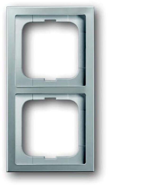 ABB Busch-Jaeger Pure roestvast stalen Afdekraam Schakelmateriaal - 2CKA001754A4318 - E2K4Y