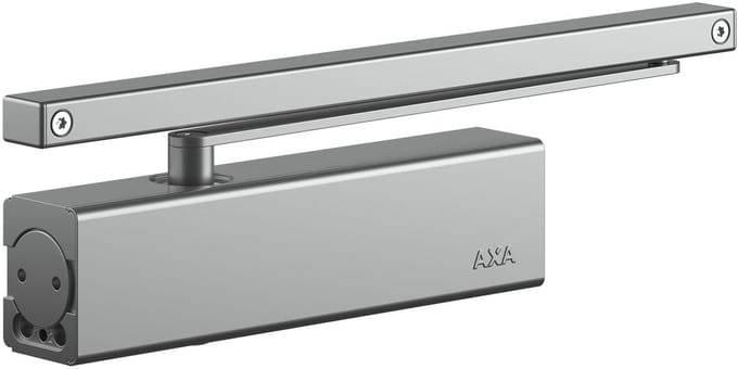 AXA Deurdranger - 7508 - Deursluiter voor binnen - Tot 60 kg - Instelbare sluitsnelheid en eindslag - Grijs