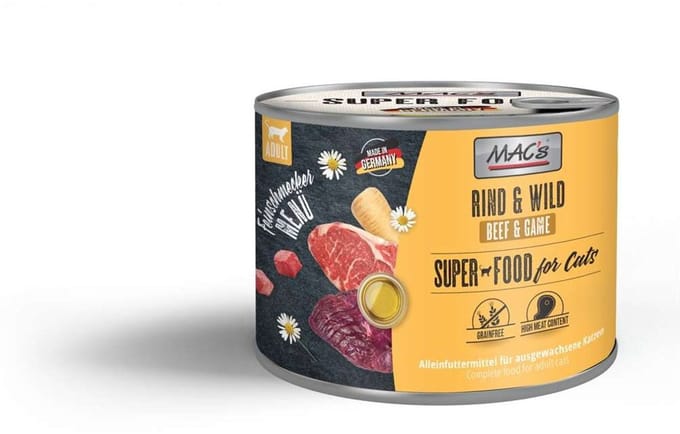 MAC's CAT - Gourmet blikje 6x200g - Rund & Wild