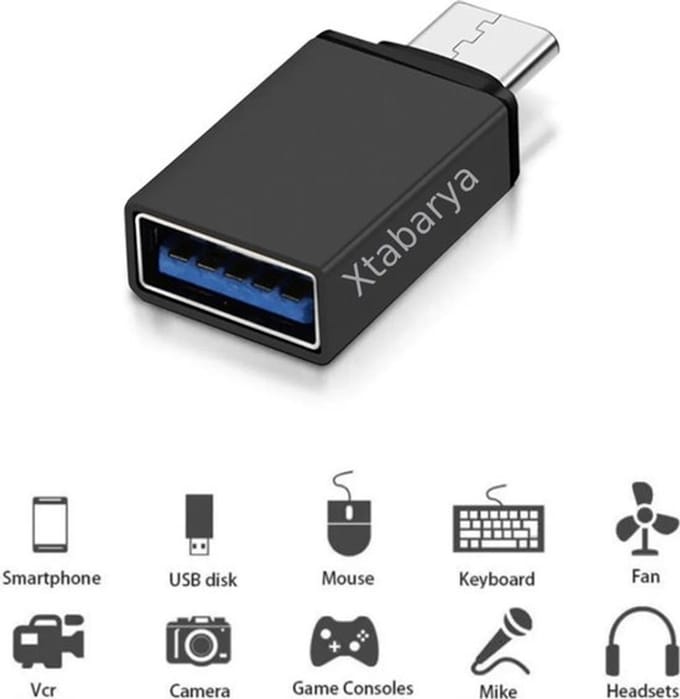 USB 3.1 Type C naar USB 3.0 OTG Adapter | Geschikt voor iPhone, Macbook en Chromebook - zwart