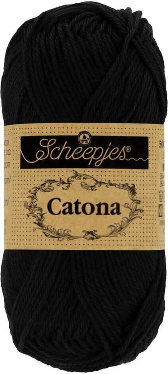 Scheepjes Catona 10gr - 110 Jet Black