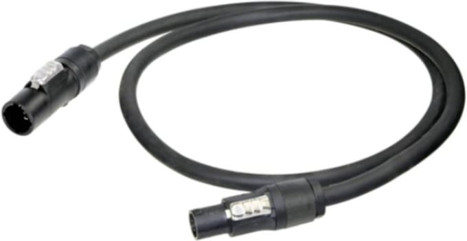 Neutrik 1027575 Aansluitkabel Stroom Zwart 20 m