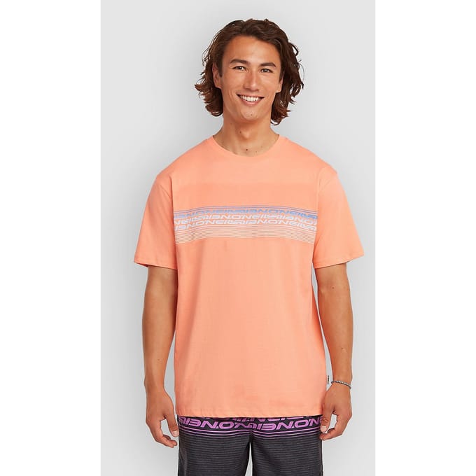 O'Neill Logo Stripe T-Shirt oranje