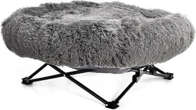 Napzzz Ligstoel Fuzzle - Grijs ca 72x72xH20 cm