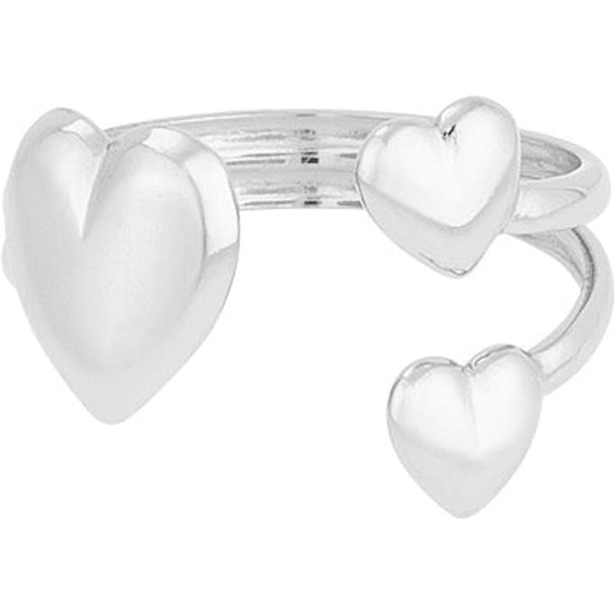Tria Heart Ring - Zilverkleurig / One size