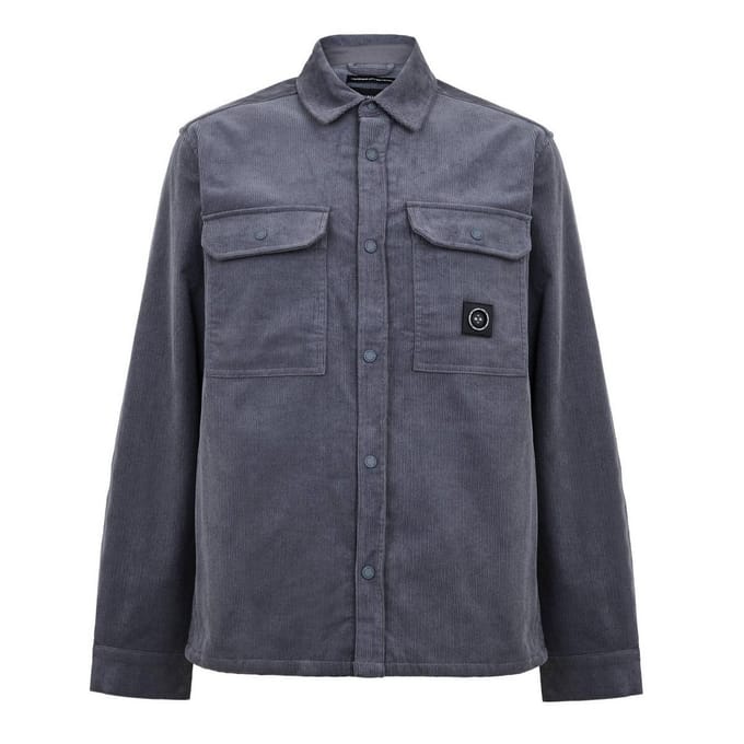 Marshall Artist Heren Corduroy Overhemd (Houtskool)