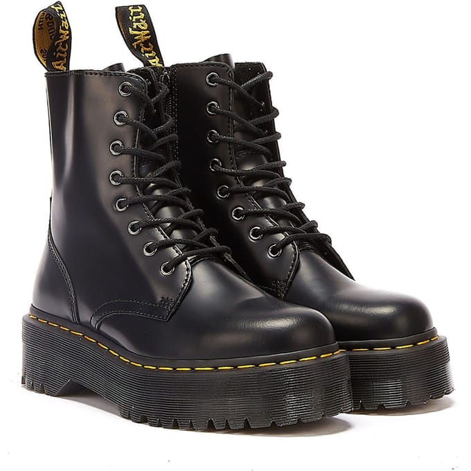 Shop Voor Dr. Martens Jadon Smooth Dames Zwarte Platformlaarzen