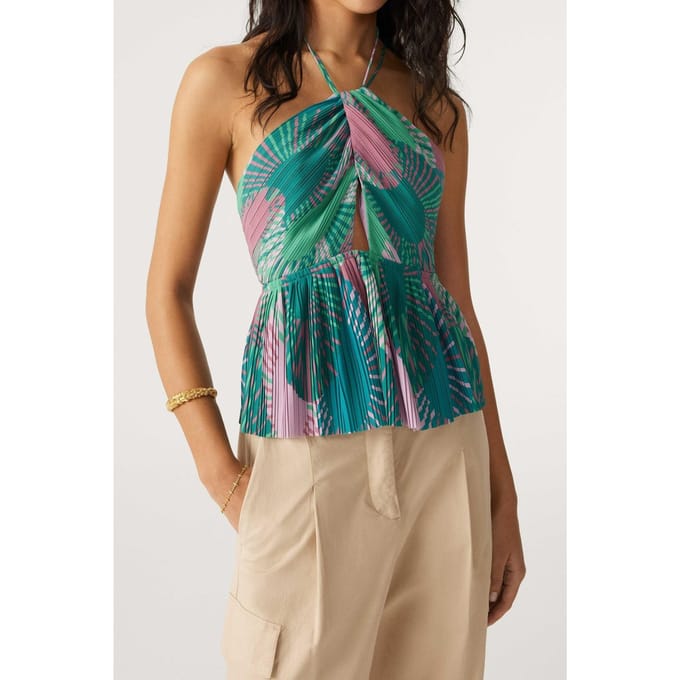 BA&SH Top Nellie Vert Taglia: L | Abiti Mini Outlet | Donna