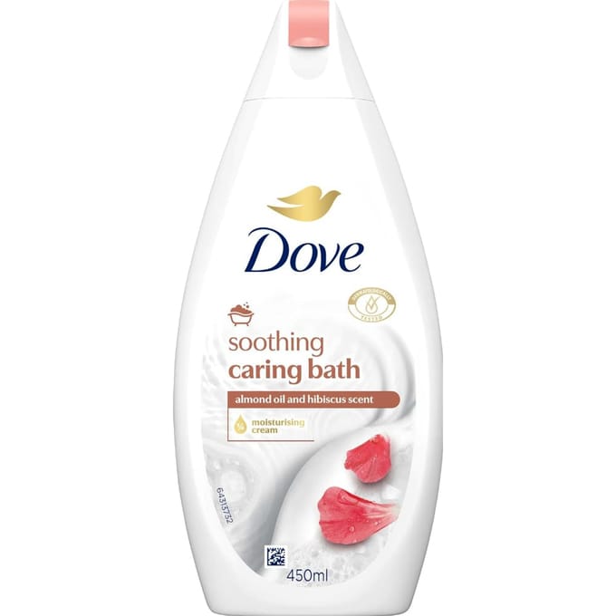 Dove Soothing Caring Amandelolie & Hibiscusgeur Badschuim - 450 ml