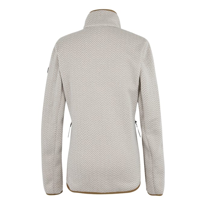 Regatta Dames/Dames Elzie Full Zip Fleecejack (Steenwit/Zacht taupe)