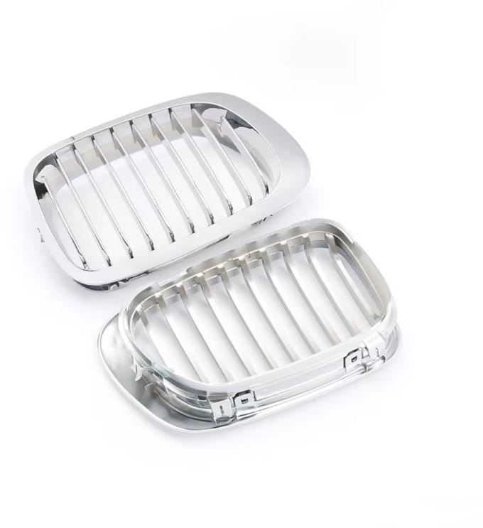Voorbumper grille Deluxe - Chroom - Voor BMW E46 3 Serie Cabriolet (1999-2002) - Auto accessoires