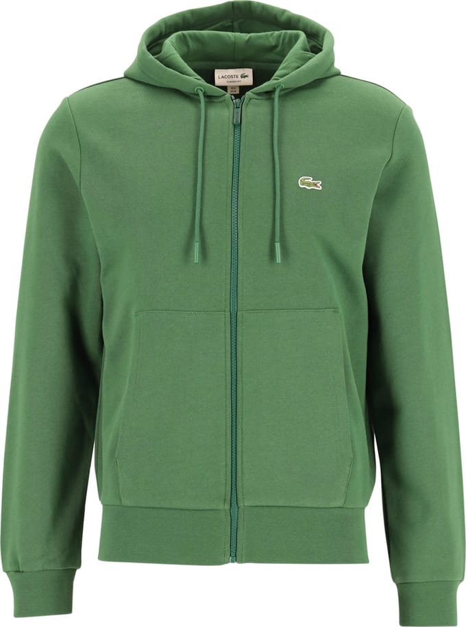 Lacoste heren hoodie sweatsvest - met rits - groen