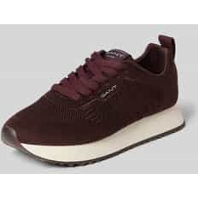 sneakers met labeldetail model 'Bevinda'