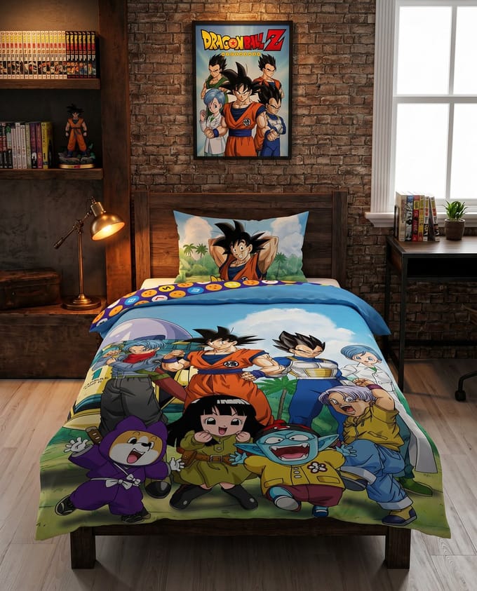 Dragon Ballz Z Dekbedovertrek 140 x 200 cm - polykatoen
