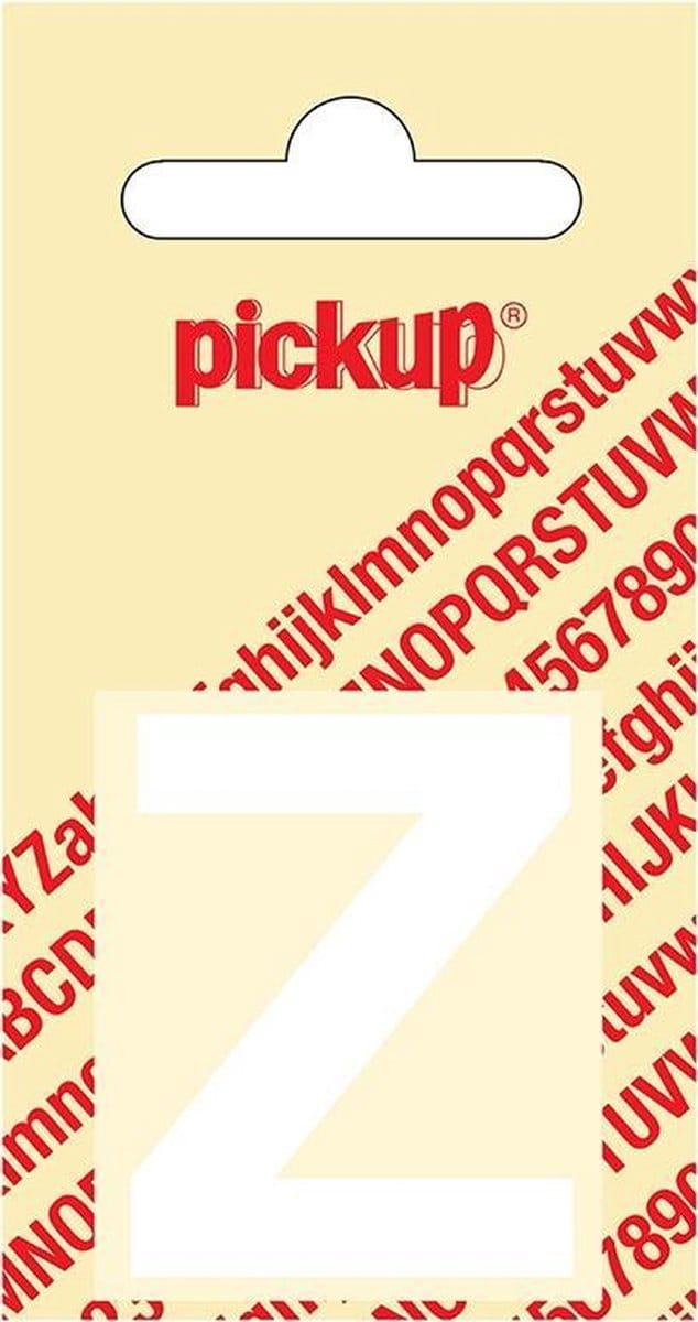 Pickup plakletter Helvetica 40 mm - wit Z