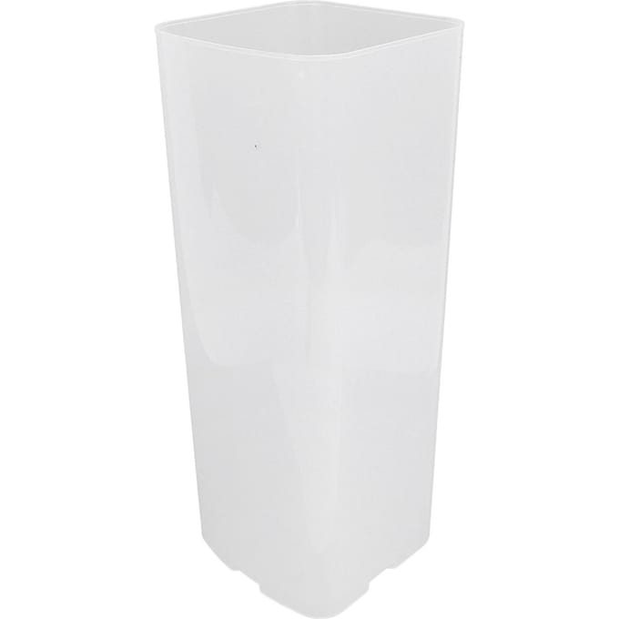 Broodopbergcontainer Plastic Transparant Ruimtebesparend Multifunctioneel met Deksel Broodsaver voor Sandwich Toast Frans L white