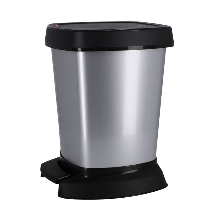 Pedaalemmer - prullenbak 6 l PASO zilver metallic
