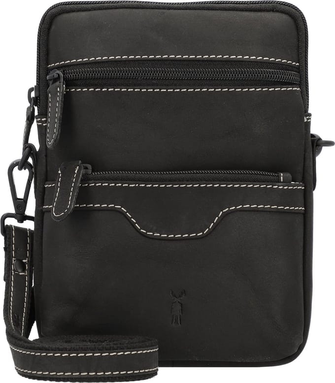 Jack Kinsky Baltimore 11 Schoudertas Leer 16 cm - Jongens - anthrazit