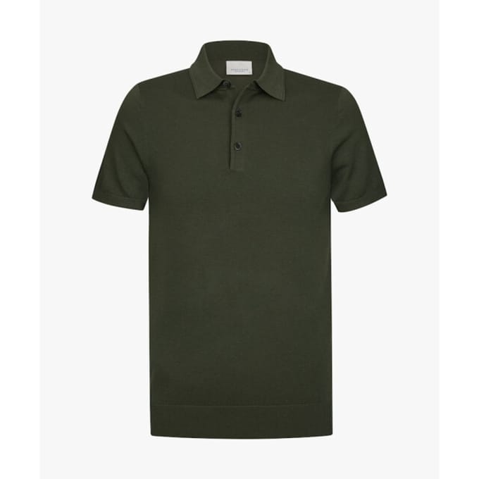 Slim fit poloshirt met knoopsluiting