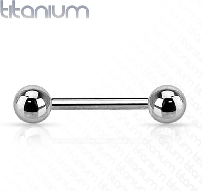 piercing titanium extern schroefdraad basis 1.6x12 - zilver - LMPiercings