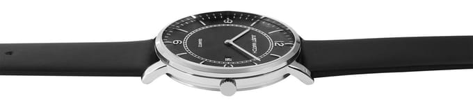 JUST WATCH Herenhorloge echt leer Oscar, datumweergave