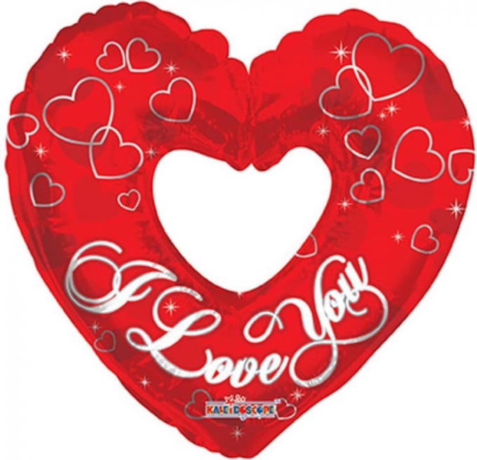 Wefiesta - Folieballon I love you hart