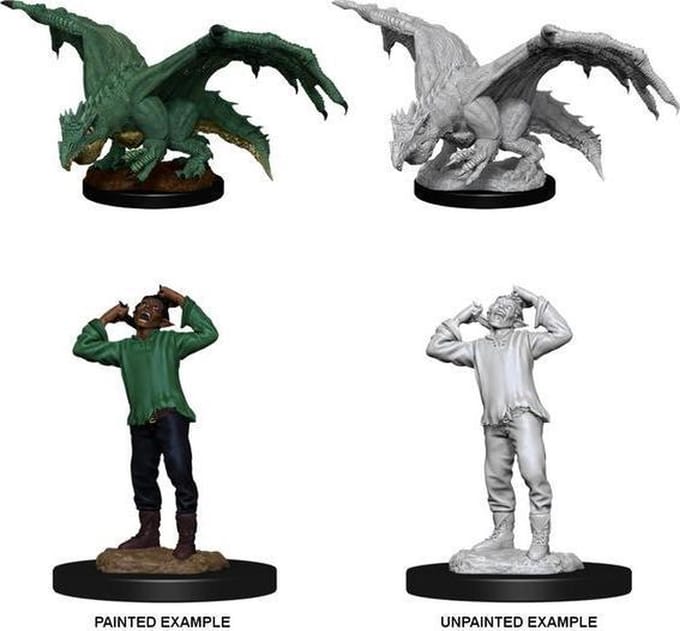 Nolzur's - Green dragon wyrmling & afflicted Elf