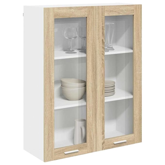 vidaXL - Hangkast - Sonoma - Eik - 80 - x - 31 - x - 100 - cm - Bewerkt - hout